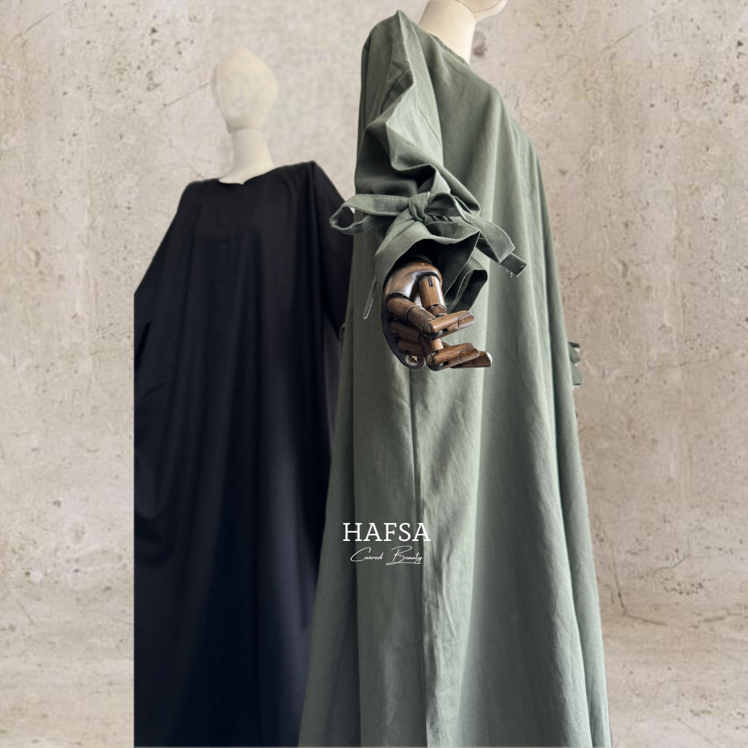 Leinen Abaya