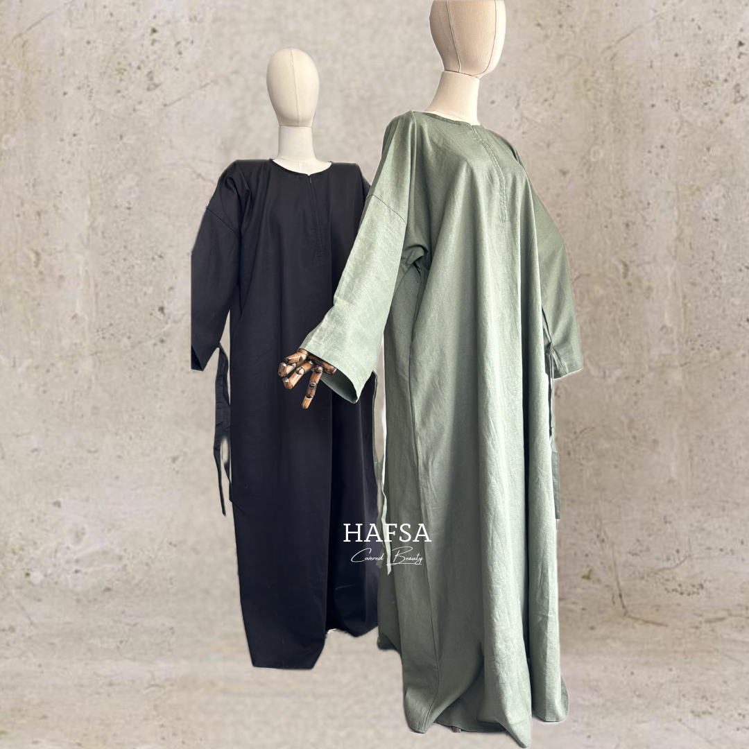 Leinen Abaya