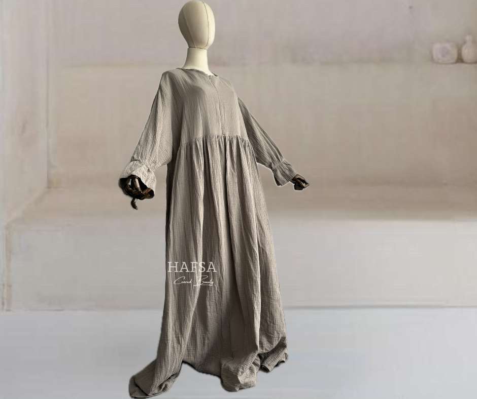Musselin Rüschen abaya