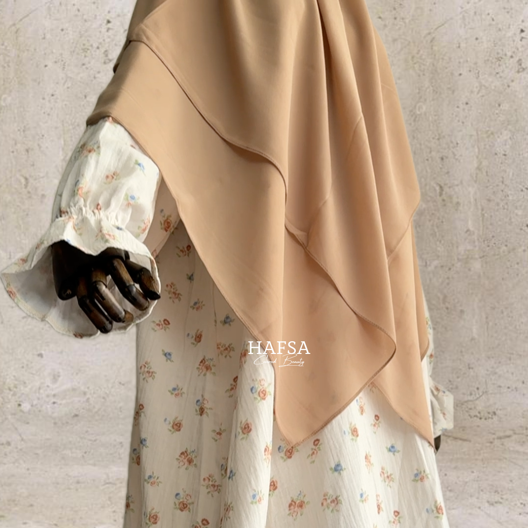 Cotton Flower Abaya