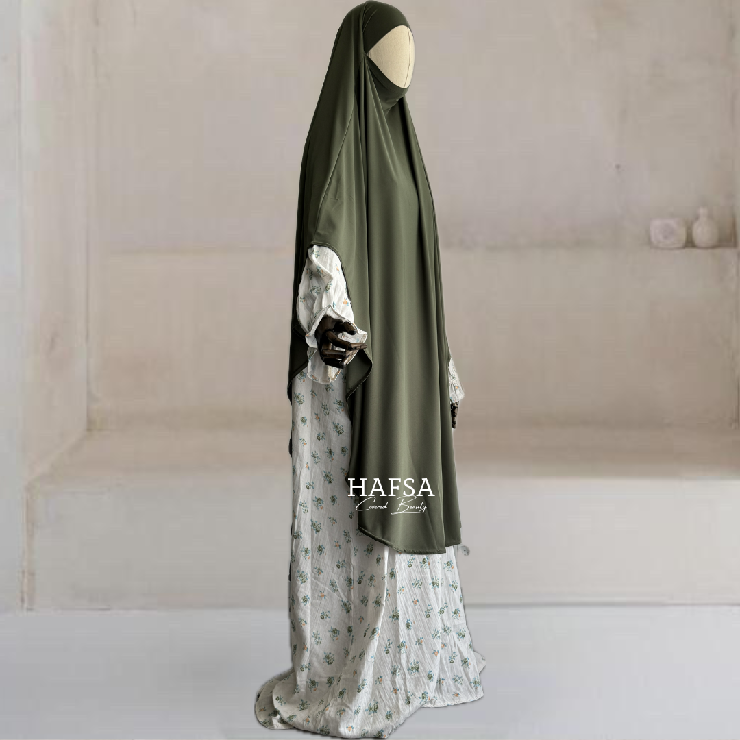 Cotton Flower Abaya
