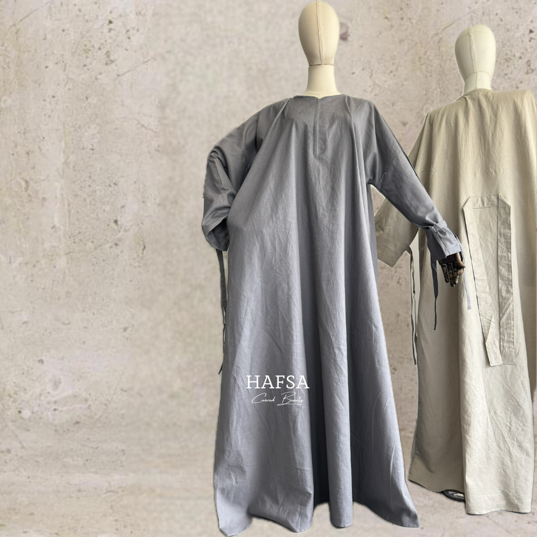 Leinen Abaya