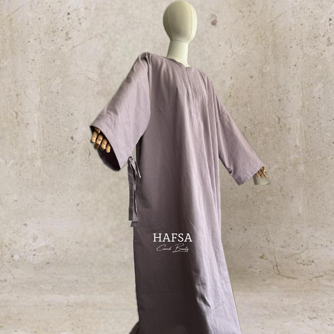 Leinen Abaya