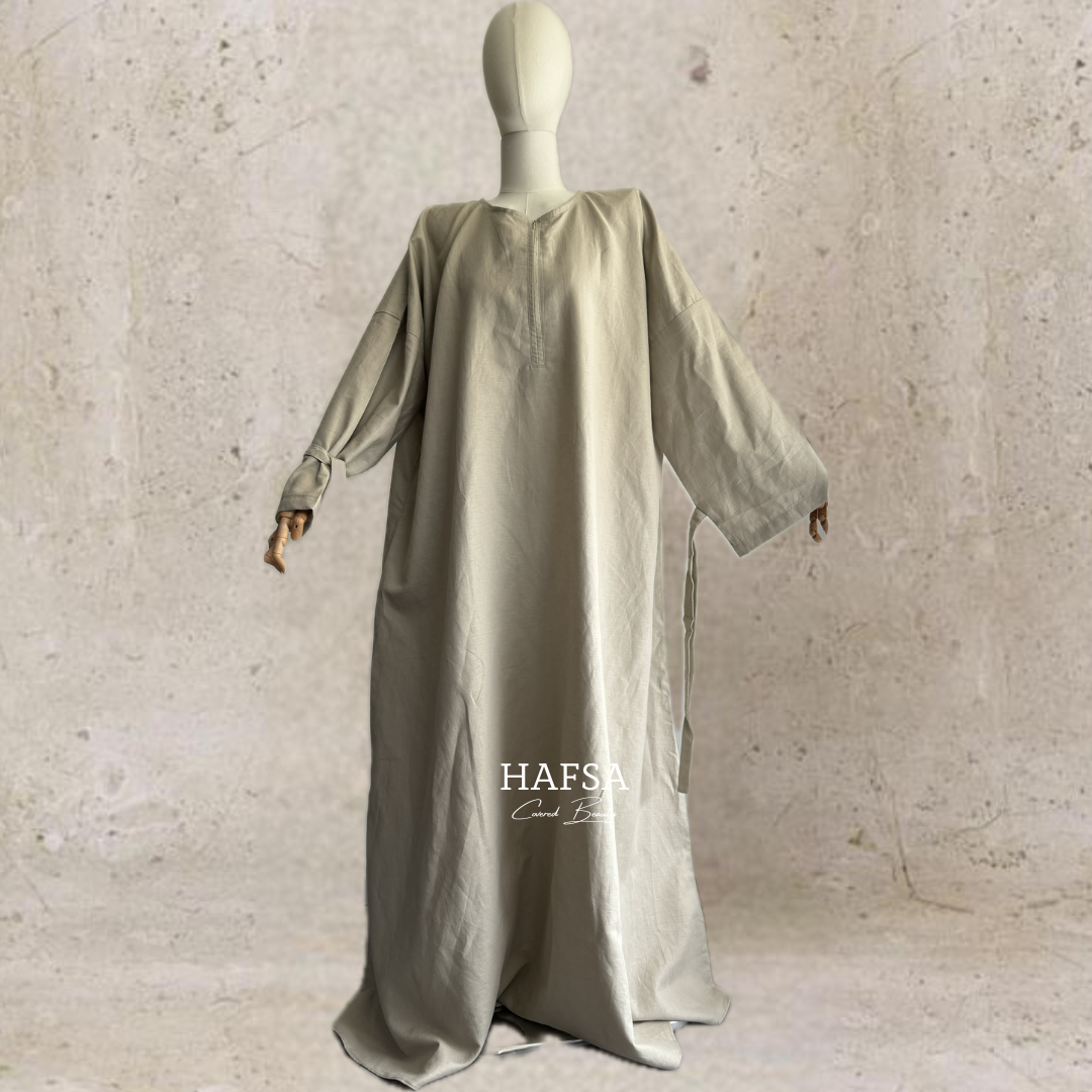Leinen Abaya