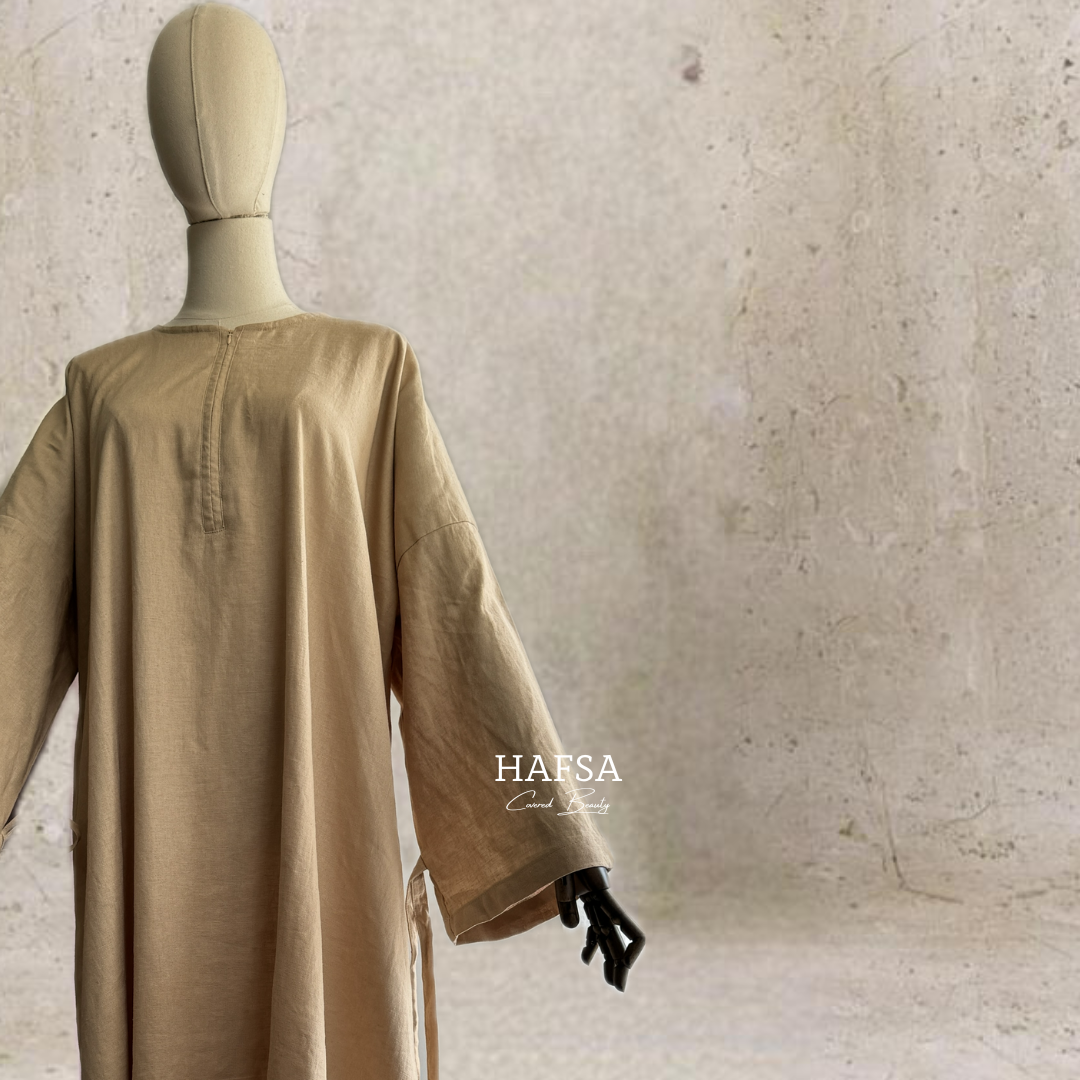 Leinen Abaya