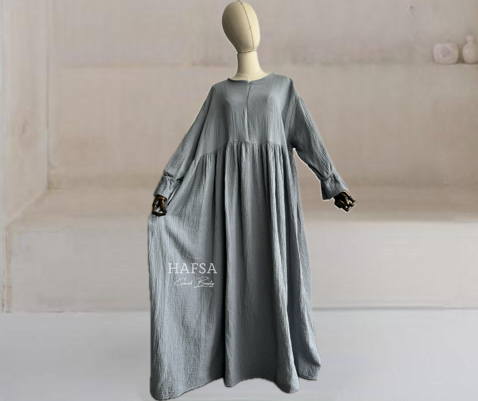 Musselin Rüschen abaya