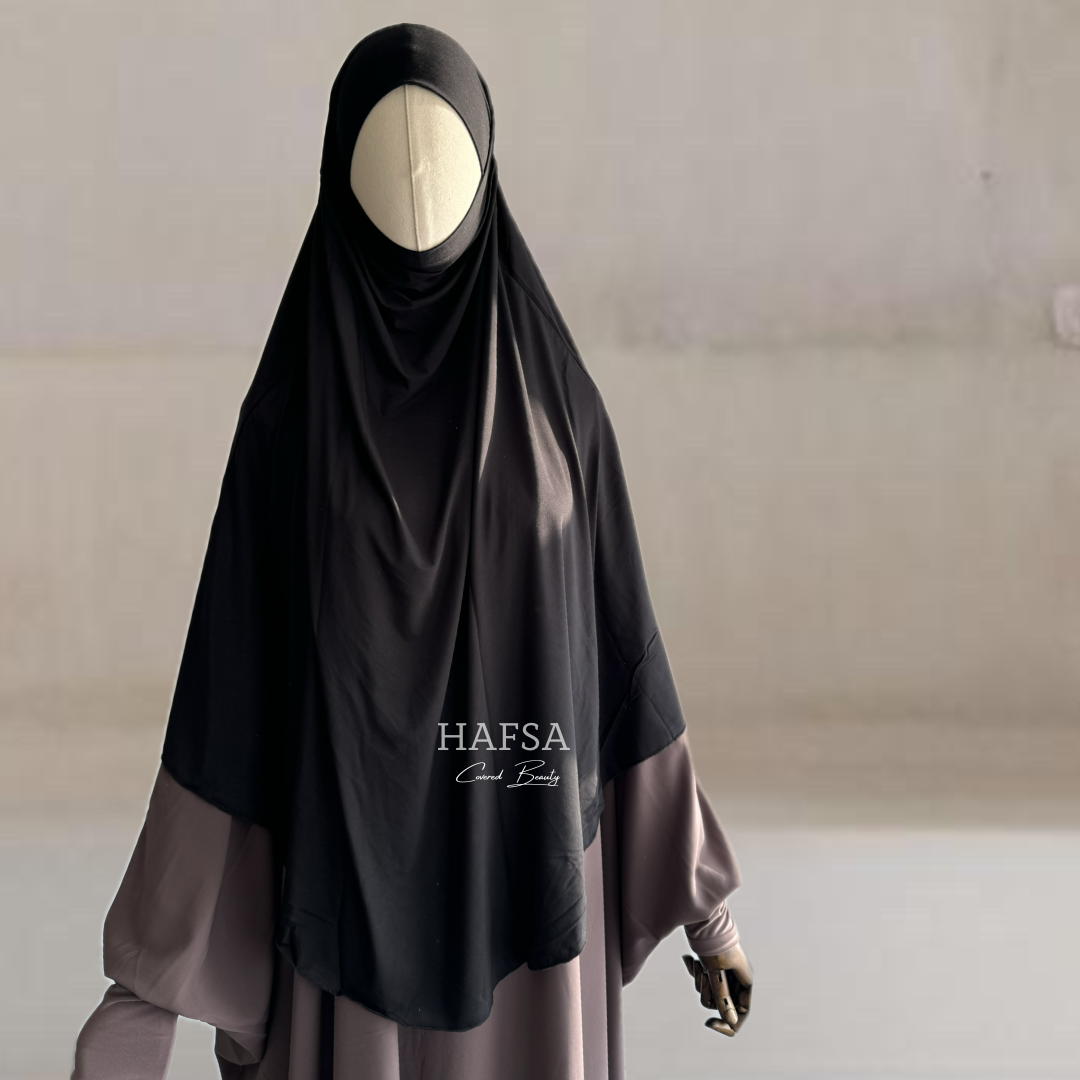 Jersey Midi Khimar Natural