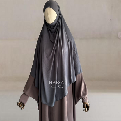 Jersey Midi Khimar Natural