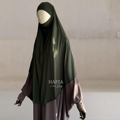 Jersey Midi Khimar Natural