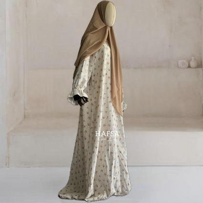 Cotton Flower Abaya